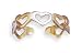 Sterling Silver and 14 Karat Gold Plated Heart Toe Ring