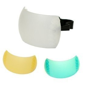 Janco 3 Color Pop up Flash Diffuser for the Nikon slr D40, D60, D80, D90, D200, D300 and D3 digital cameras (Green, White & Orange)