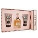 JUICY COUTURE FOR WOMEN GIFT SET 3.4 OZ./100 ML EDP SPRAY +4.2 OZ.BODY CREME+4.2 OZ.SUGAR SCRUBS