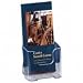 Office Depot Brochure Rack, Brochure Size, 7 3/4in.H x 4 3/8in.W x 3 1/4in.D, Clear