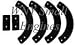 MTD Snowblower Paddles for 753-04472 (6) pcs set MTD Snowblower Paddles for 753-04472 (6) pcs set