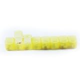 Yellow 8 Compartment Pull Apart Pill Organizer