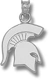 Michigan State Spartans MSU NCAA Sterling Silver Charm