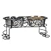Elevated Scrollwork Double Diner & Bowls : Size 3 QUART - 21 INCH