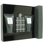 BURBERRY BRIT by Burberry SET-EDT SPRAY 3.3 OZ & AFTERSHAVE BALM 3.3 OZ & BODY CLEANSING GEL 3.3 OZ for MEN
