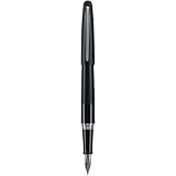 Pilot Metropolitan Collection Fountain Pen, Black Barrel, Classic Design, Fine Nib, Black Ink (91111)