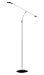 Energy Saving Floor Lamp with Balance Arm - Black Finish