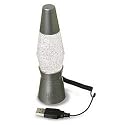 Lava World 2550 USB Mini Lava Lamp ( Clear )