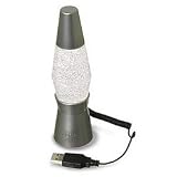 Lava World 2550 USB Mini Lava Lamp ( Clear )