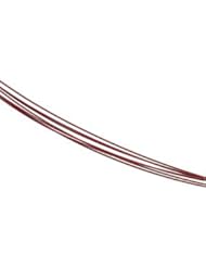 7 Row Red Coated Cable Chain With 14K Goldy Clasp Stainless Steel Ch736