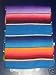 Saltillo Serape Mexican Blanket hot rod seat cover BLUE