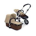 2008 Cameleon Single Stroller Base in Dark Brown with Sand Fleece Fabric