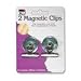 Charles Leonard Clips - Spring - Magnetic - 1-1/4" - 2/Card, 80125
