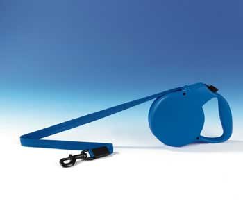 Flexi USA All Belt Comfort 3 Blue Handle Retractable Dog Leash