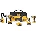 DEWALT DCK475L Heavy-Duty 18-Volt 4-Tool Cordless Combo Kit with NANO Technology