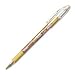 Gel Roller Pen,Perm.,Waterproof,Med Pt.,Gold Metallic Ink, Sold as 1 each