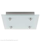 12 inch 4-Light Square Fusion Jack Canopy (satin nickel)