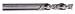 MILWAUKEE Router Bit CBD 1/4"x2-1/2"DOWN SPIRL Part # 48-23-8055