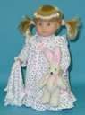 Flannel Print Nightgown, COMPLETE Outfit with Slippers! Fits 15