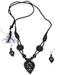 Asian Jewelry Necklace and Earing In Terracota Handcrafted Womens Gift
