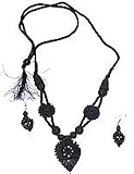 Asian Jewelry Necklace and Earing In Terracota Handcrafted Womens Gift