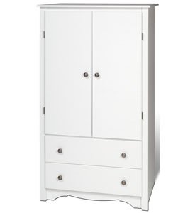 Monterey 2-Door Armoire - White