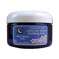 All Natural Baby Daily Diaper Jelly, Little Star Moon Soothing Salve 4 oz by Seaside Naturals