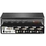 Switchview Dvi 4 Port USB KVM Switch USB 2.0 Hub with Audio