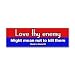 Search : Love Thy Enemy Bumper Sticker