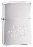 20857 PURE AMERINCA METAL ZIPPO