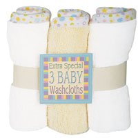 Bumkins Extra Special Washcloth 3-pack Yellow