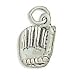 Oxidized Baseball Mitt Charm