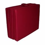 Hide-a-Mat Foam Tri-Fold Foldable Multifunctional Jr Twin Size Burgundy Exercise/Sleeping Mat