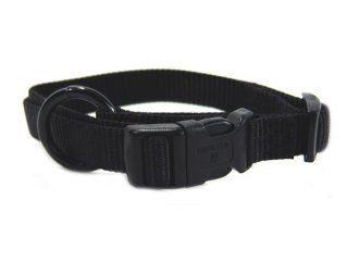 Adjustable Dog Collar - Black - 5/8 in. x 12 in. to 18 in.
