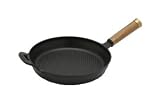 12 Fry Pan w/ Wooden Handle Honeycomb - Staub