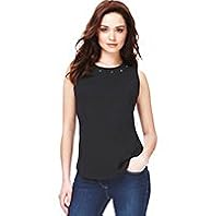 Petite Studded Ponte Top