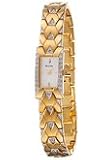 BULOVA Watches:Bulova Watches 98T91 Crystal White Mother-of-Pearl Dial Stainless Steel Gold Plated and Swarovski Crystals Women's Watch