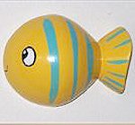 Tropical Yellow Fish 3D Wood Wall Decor