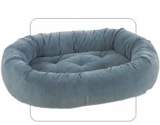 Microvelvet Ocean Blue Donut Large Dog Bed by Bowsers
