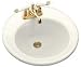 KOHLER K-2202-4-96 Brookline Self-Rimming Lavatory, Biscuit