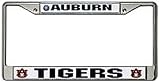 Auburn Tigers Chrome License Plate Frame - SET OF 6 - Sports Merchandise