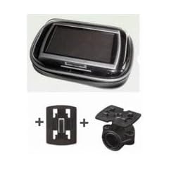 XiRRiX GPS Bikerset 1 Motorradtasche 4,3" (10,9cm) Navi Biker Set Universal Fahrrad+Motorrad Halterung inkl. Tasche, Outdoor-Tasche f�r Navigation, f�r GPS Ger�te bis 4,3" (10,9cm) f�r Motorrad, Fahrrad, Farbe: schwarz