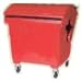 Outdoor Living : Wheelie Bin - Red - 1100L - Roll Lid - Free Delivery