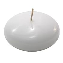 3" White Round Floating Candles