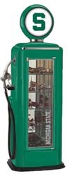 Michigan State Spartans Gas Pump Display