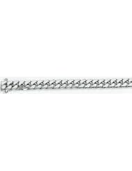 7mm White Gold Miami Cuban Chain 28"