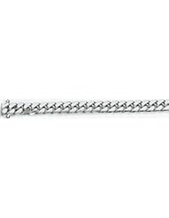 7mm White Gold Miami Cuban Chain 24"