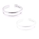 925 Sterling Silver Jewelry, Brightly Polished, Finely Crafted Toe Ring, Adjustable Fit, Plus Free Special Gift Pouch