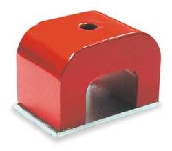 Industrial Grade 6XY53 Horseshoe Magnet, Max Pull 13 Lb, Alnico 5