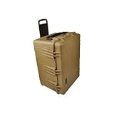 Pelican 1660 Watertight Hard Case with Cubed Foam & Wheels - Desert Tan
